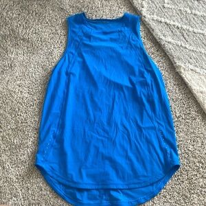 Blue Lululemon sculpt tank size small.